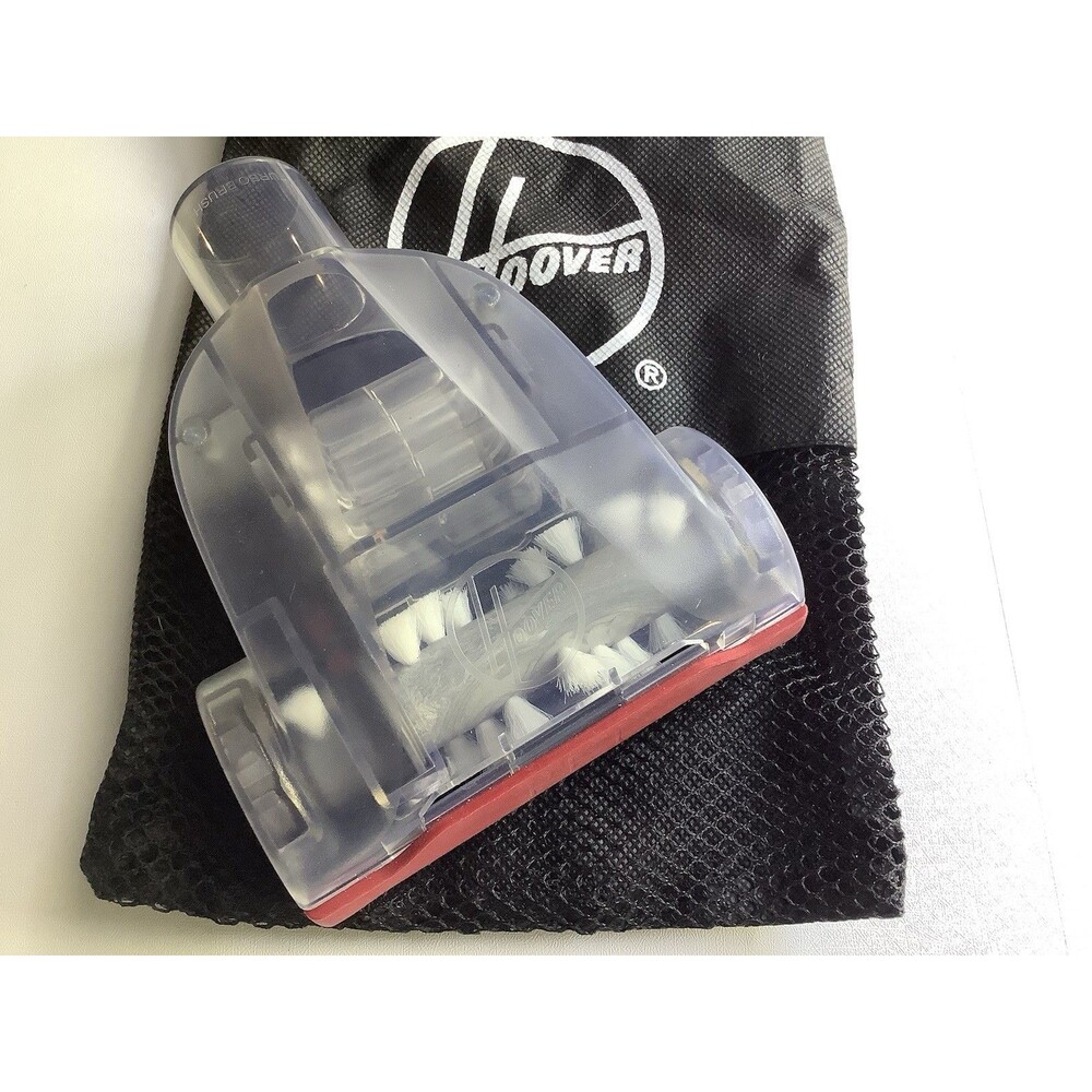 Hoover Brush Hand Tool Attachment Turbo Brush Pet Hair Remover Clear Storage Bag